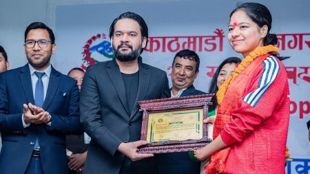 Kathmandu Metropolis Honors Paralympic Bronze Medalist Palesha Govardhan with NPR 500,000 Cash Prize