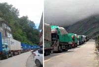 China Blocks Supply During Festival Season: Containers Carrying Dashain Goods Stuck in Tatopani