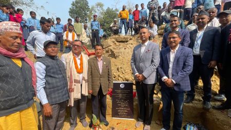 Construction of Tribhuvan Secondary School Building in Sunsari Begins with India's Support