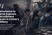 Youth show reluctance to join Chinese military despite legal obligation