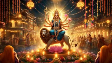 Day 4 of Navaratri: Worship of Goddess Kushmanda and Festive Vibes!