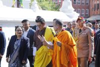 Bhutanese King Visits Nepal, Pays Homage at Religious Sites