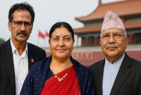 After Bhandari’s China Visit, a Shockwave Hits Nepal’s Communist Opposition: Madhav and Agni in the Crossfire